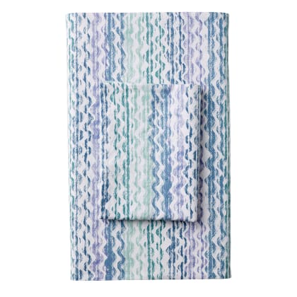 Ashby Stripe Linen Cotton Flat Sheet 