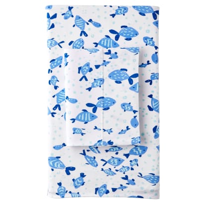 Go Fish Cotton Jersey Fitted Sheet