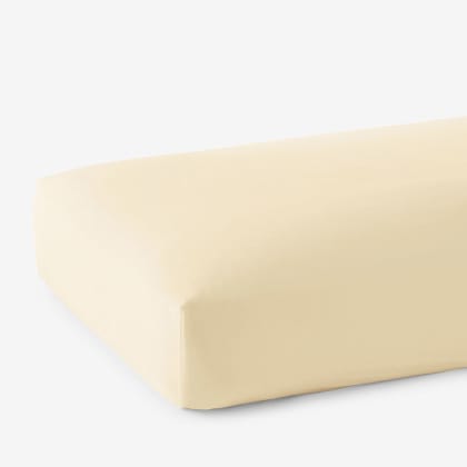Legends Hotel™ Egyptian Cotton Sateen Fitted Sheet - Pale Yellow