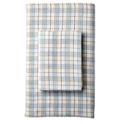 Frasier Plaid Company Cotton® Organic Flannel Flat Sheet