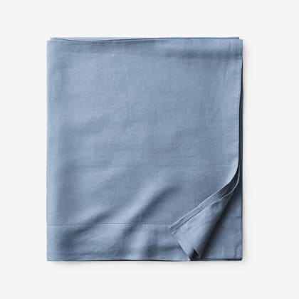 Legends Hotel™ Relaxed Linen Flat Sheet - Denim Blue