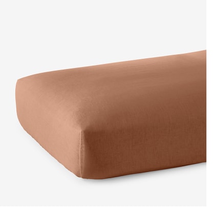 Legends Hotel™ Relaxed Linen Fitted Sheet - Clay