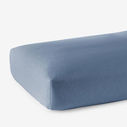 Legends Hotel™ Relaxed Linen Fitted Sheet - Denim Blue
