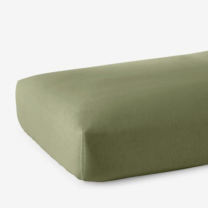 Legends Hotel™ Relaxed Linen Fitted Sheet - Moss Green