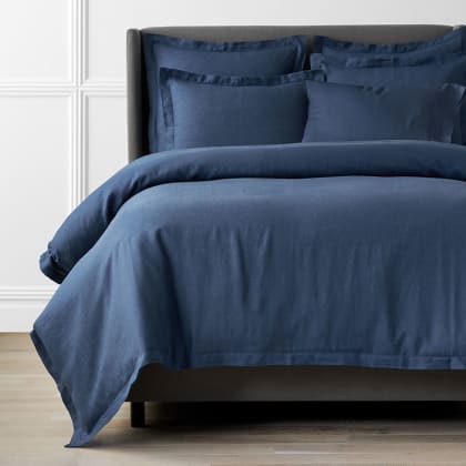 Legends Hotel™ Relaxed Linen Duvet Cover - Blue
