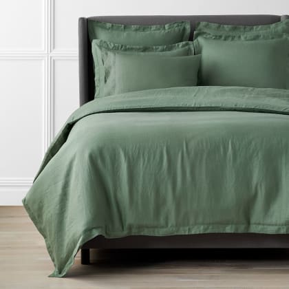Legends Hotel™ Relaxed Linen Duvet Cover - Green