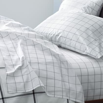 Company Cotton™ Block Plaid Yarn-Dyed Percale Pillowcases