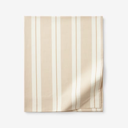 Company Cotton™ Wide Stripe Percale Flat Sheet
