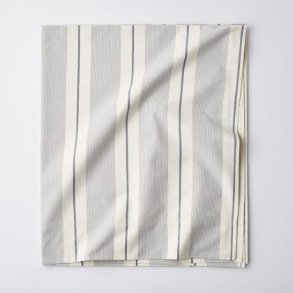 Company Cotton™ Wide Stripe Yarn-Dyed Percale Flat Sheet