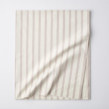 Company Cotton™ Narrow Stripe Yarn-Dyed Percale Flat Sheet