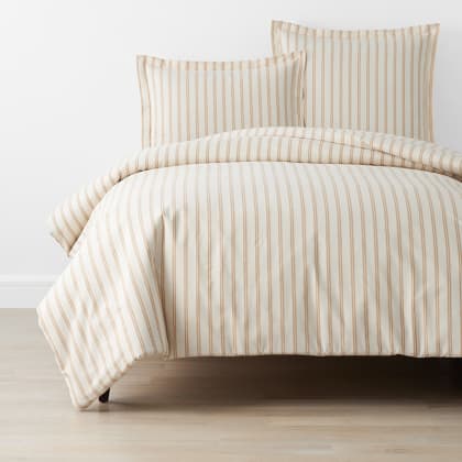 Company Cotton™ Narrow Stripe Percale Duvet Cover