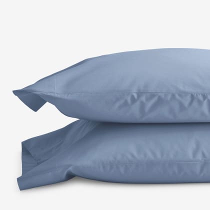 Company Cotton™ Percale Pillowcases - Slate Blue