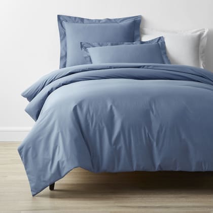 Company Cotton™ Percale Duvet Cover - Slate Blue