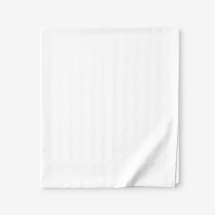 Company Cotton™ Dobby Stripe Wrinkle-Free Sateen Flat Sheet
