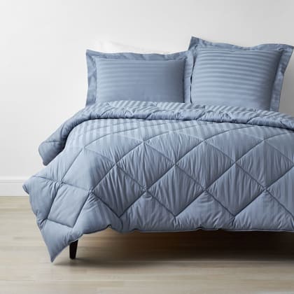 Company Cotton™ Dobby Stripe Wrinkle-Free Sateen Comforter