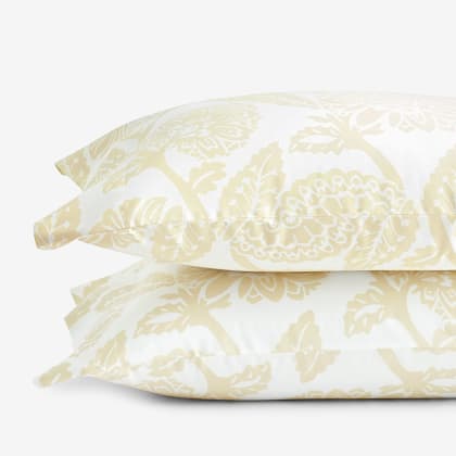 Legends Hotel™ Stencil Damask Cotton Sateen Pillowcases - Pale Yellow