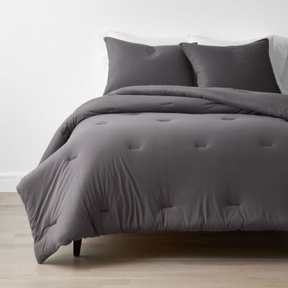 Company Cotton™ Jersey Knit Comforter Set - Dark Gray