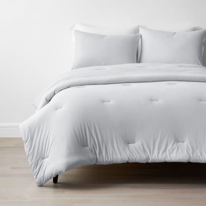 Company Cotton™ Jersey Knit Comforter Set - Light Gray