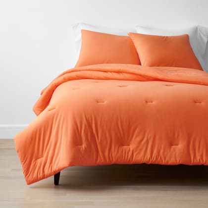 Company Cotton™ Jersey Knit Comforter Set - Orange