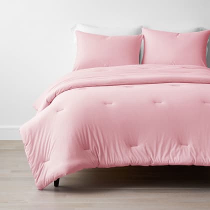Company Cotton™ Jersey Knit Comforter Set - Pink