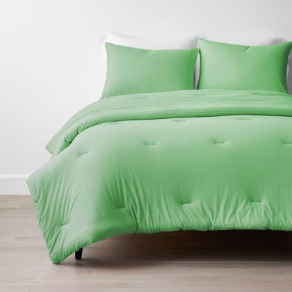 Company Cotton™ Jersey Knit Comforter Set - Spring Green