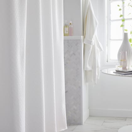 Legends Hotel™ Lucille Jacquard Cotton Shower Curtain