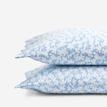 Company Cotton™ Ella Posy Percale Pillowcases - Blue