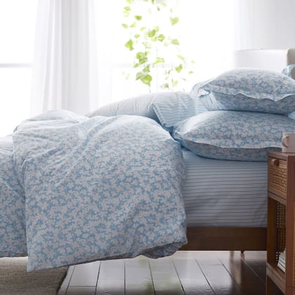 Company Cotton™ Ella Posy Percale Pillowcases - Blue