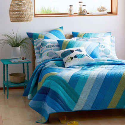 Oceanport Cotton Quilted Euro Sham