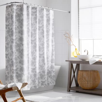 Legends Hotel™ Etched Floral Sateen Shower Curtain