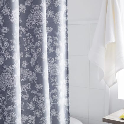 Legends Hotel™ Hana Cotton and TENCEL™ Lyocell Shower Curtain - Slate Blue