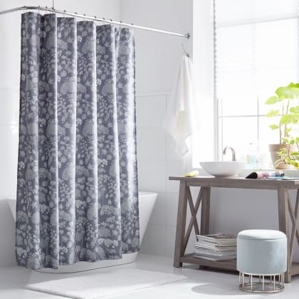 Legends Hotel™ Hana Cotton and TENCEL™ Lyocell Shower Curtain - Slate Blue