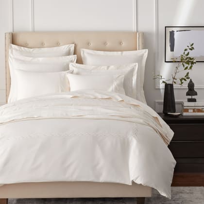 Legends Hotel™ Marcella Egyptian Cotton Sateen Pillowcases - Cream