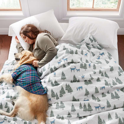 Legends Hotel™ Winter Woods Velvet Cotton Flannel Pillowcases