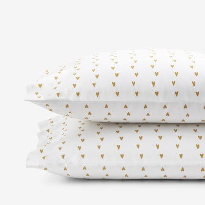 Company Organic Cotton™ Mini Prints Percale Pillowcases - Hearts