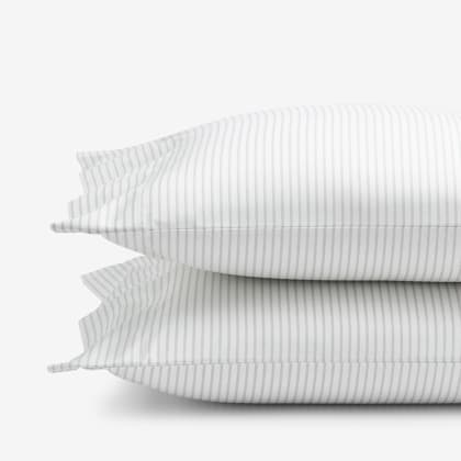 Legends Hotel™ Lila Stripe Wrinkle-Free Sateen Pillowcases - Gray