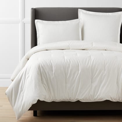 Legends Hotel™ Lila Stripe Wrinkle-Free Sateen Comforter - Linen