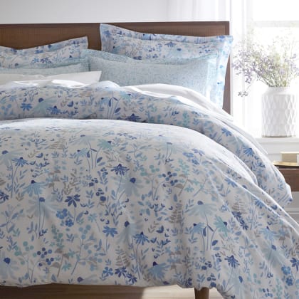 Company Cotton™ Naomi Bloom Percale Comforter - Blue