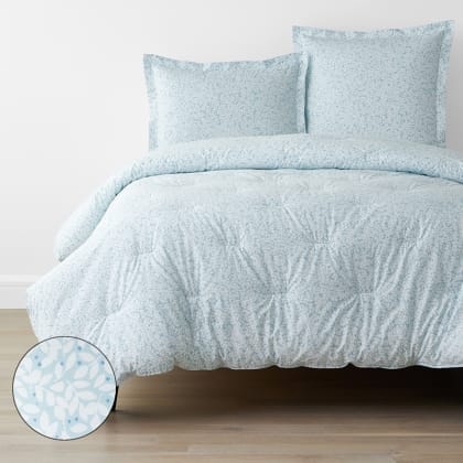 Company Cotton™ Naomi Leaf Percale Comforter - Blue
