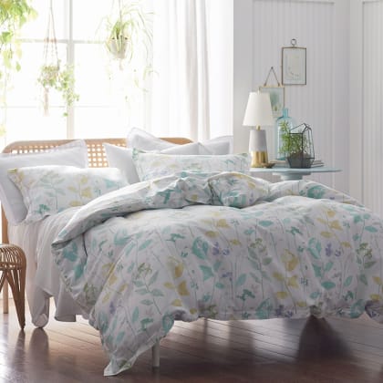 Legends Hotel™ Pressed Leaves Cotton & TENCEL™ Lyocell Duvet Cover