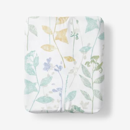 Legends Hotel™ Pressed Leaves Cotton & TENCEL™ Lyocell Fitted Sheet