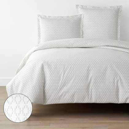 Company Organic Cotton™ Abstract Geo Percale Duvet Cover