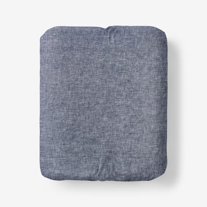 Legends Hotel™ Relaxed Chambray Linen Fitted Sheet - Blue