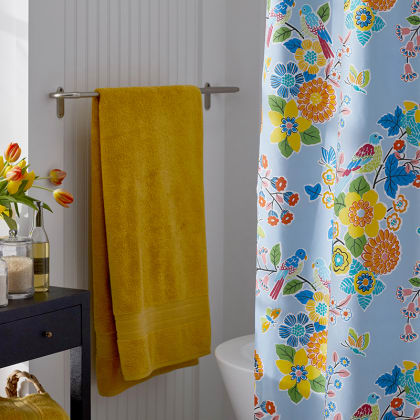 Company Cotton™ Birds, Butterflies, & Flowers Percale Shower Curtain