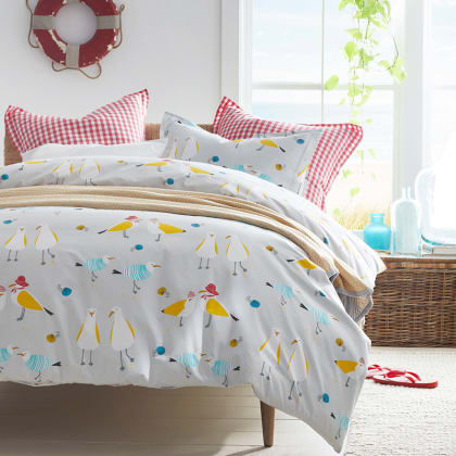 Company Cotton™ Summer Prints Percale Pillowcases - Seagulls