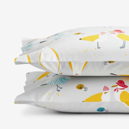 Company Cotton™ Summer Prints Percale Pillowcases - Seagulls