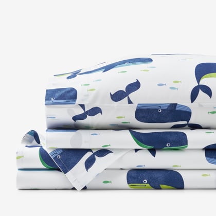 Company Cotton™ Summer Prints Percale Sheet Set - Whale Days