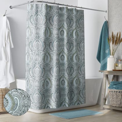 Legends Luxury™ Grand Paisley Sateen Shower Curtain