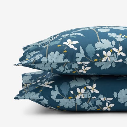 Company Cotton™ Brooke Floral Percale Pillowcases - Blue Multi
