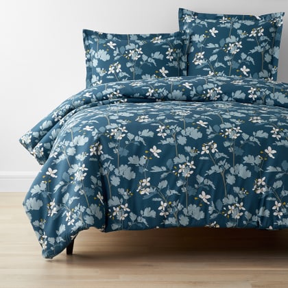 Company Cotton™ Brooke Floral Percale Duvet Cover - Blue Multi